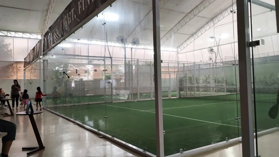 Players behind the glass