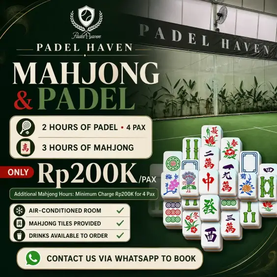 Mahjong & Padel package poster